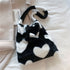 Love Heart Shoulder Bags Winter Plush Shopping Bags For Women My Store