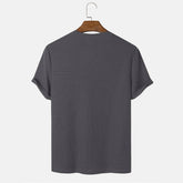 Men Summer Solid Color Round Neck Basic T-Shirts My Store