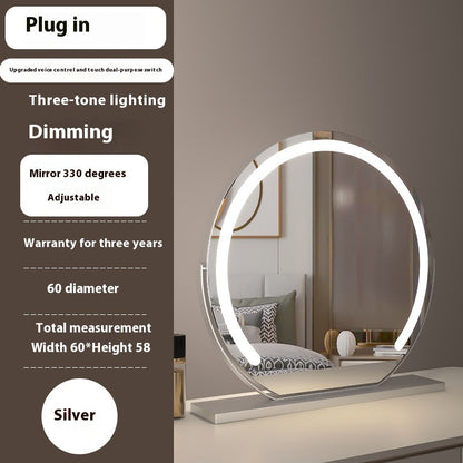 Semicircle LED With Light Makeup Desktop Smart Touch Dimming Fill Light Mirror Adjustable 1Heartof5