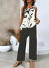 Double layer Straight Womens Pants 