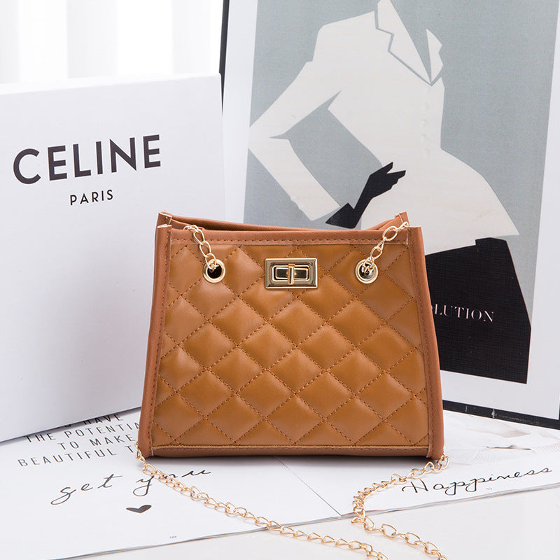 Mini Chain Shoulder Bags Rhombus Sewing Small Square Bags For Women My Store
