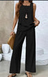 Double layer Straight Womens Pants 