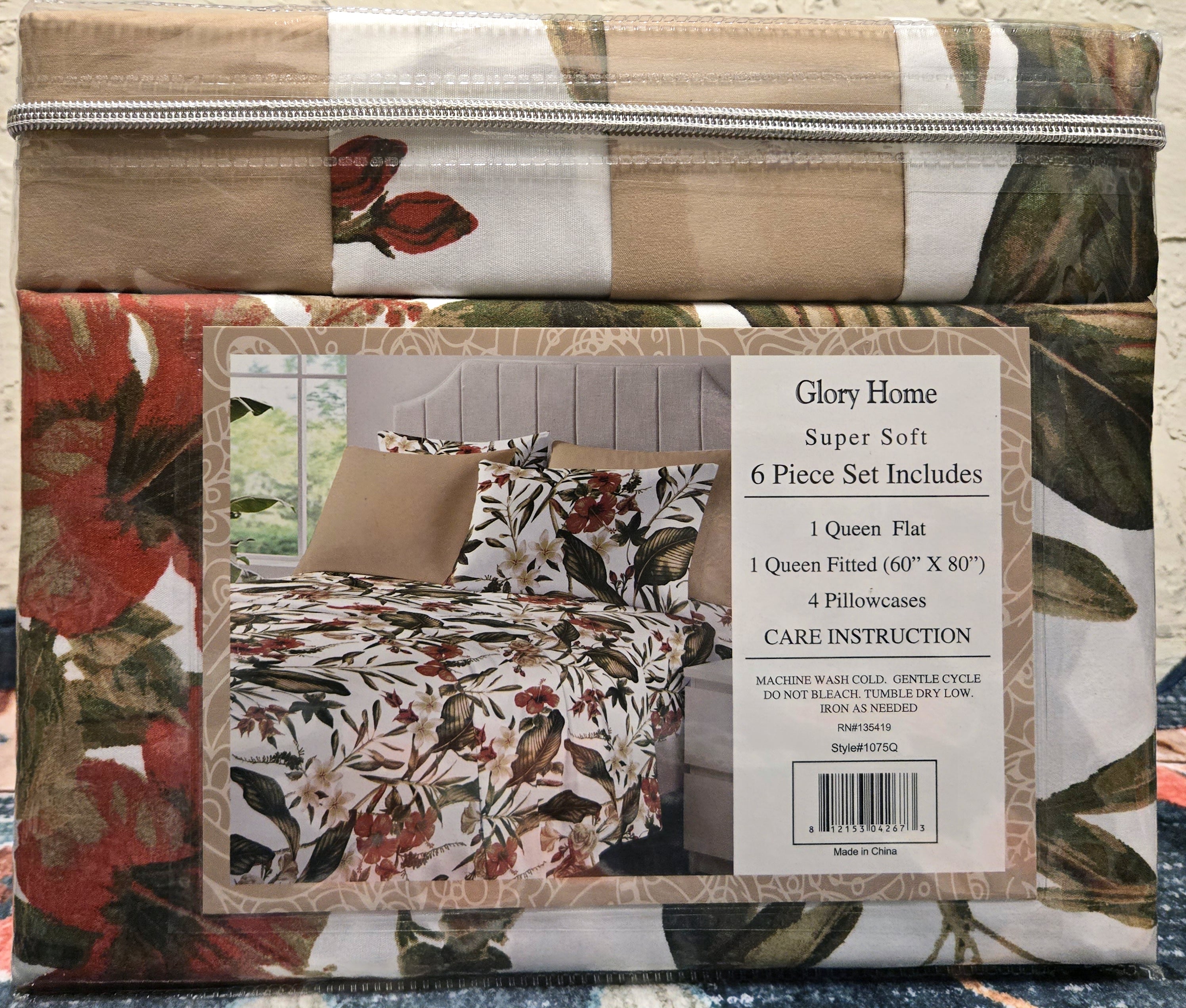 Queen Size 6 Pieces Set 1Heartof5