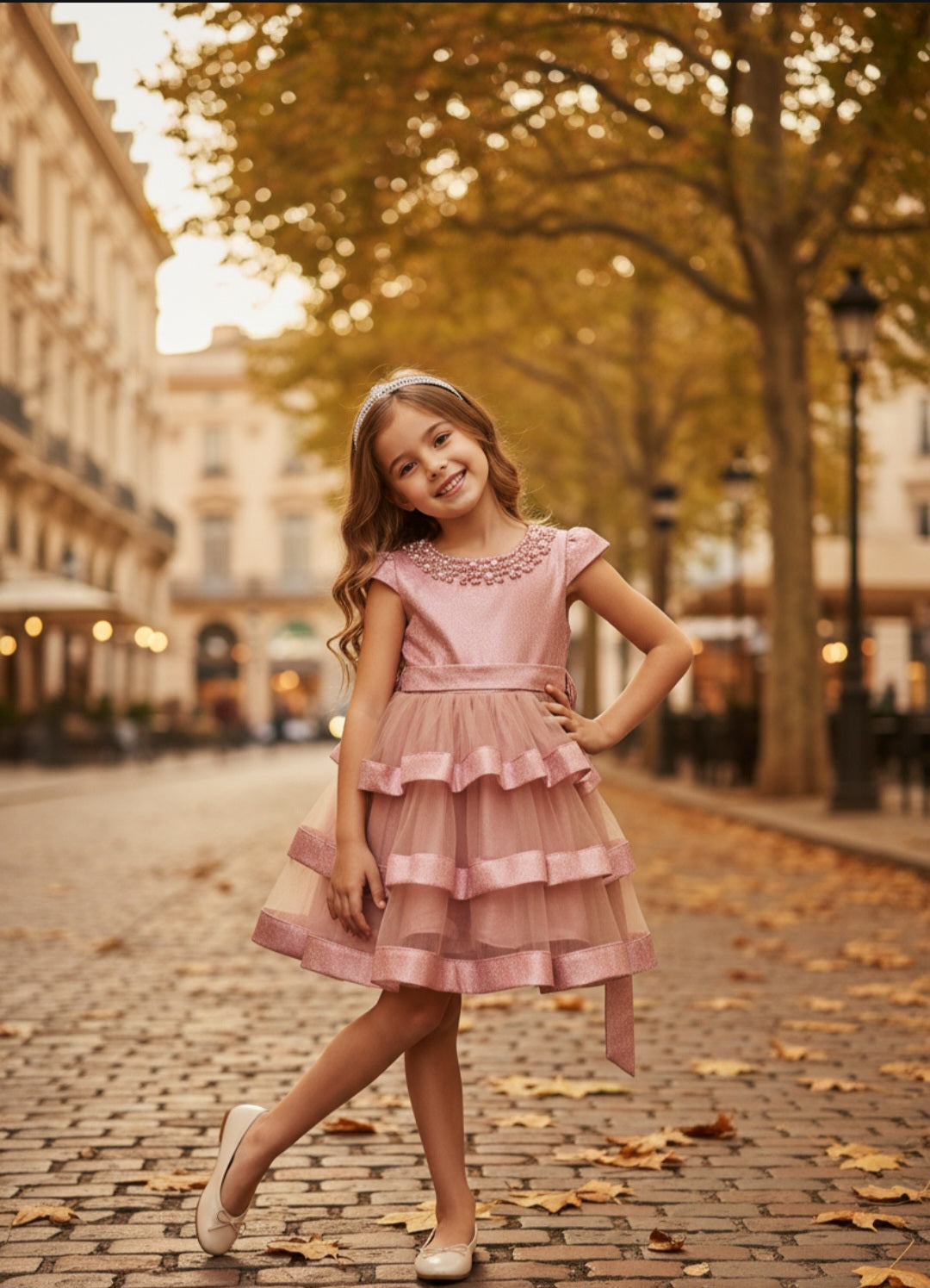 Pink Fled Dress 1Heartof5