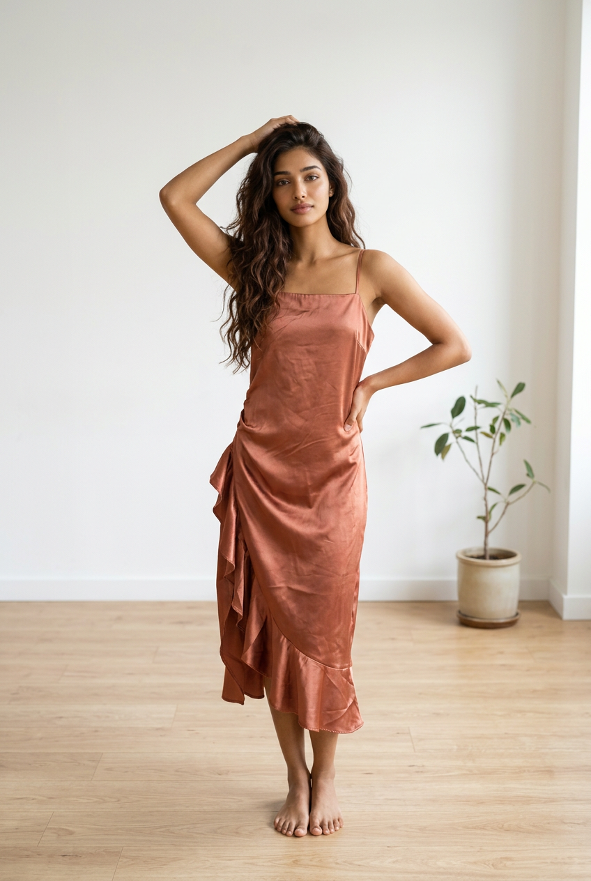 Sleeveless rose gold dress size small 1Heartof5