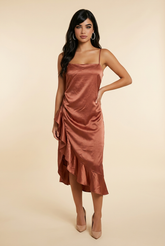 Sleeveless rose gold dress size small 1Heartof5