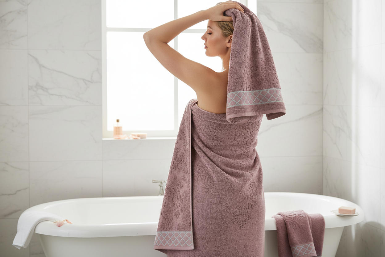 Modern Threads 6 Piece Towel Set 1Heartof5