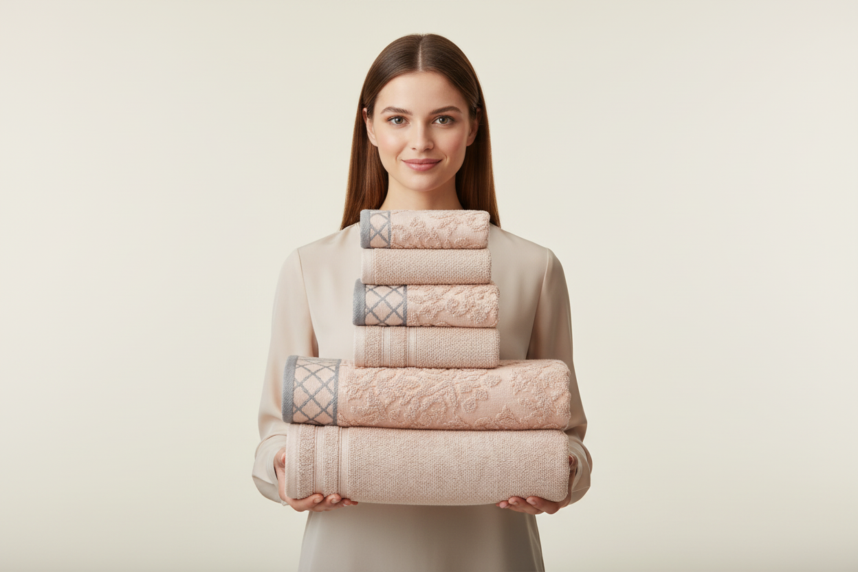 Modern Threads 6 Piece Towel Set 1Heartof5