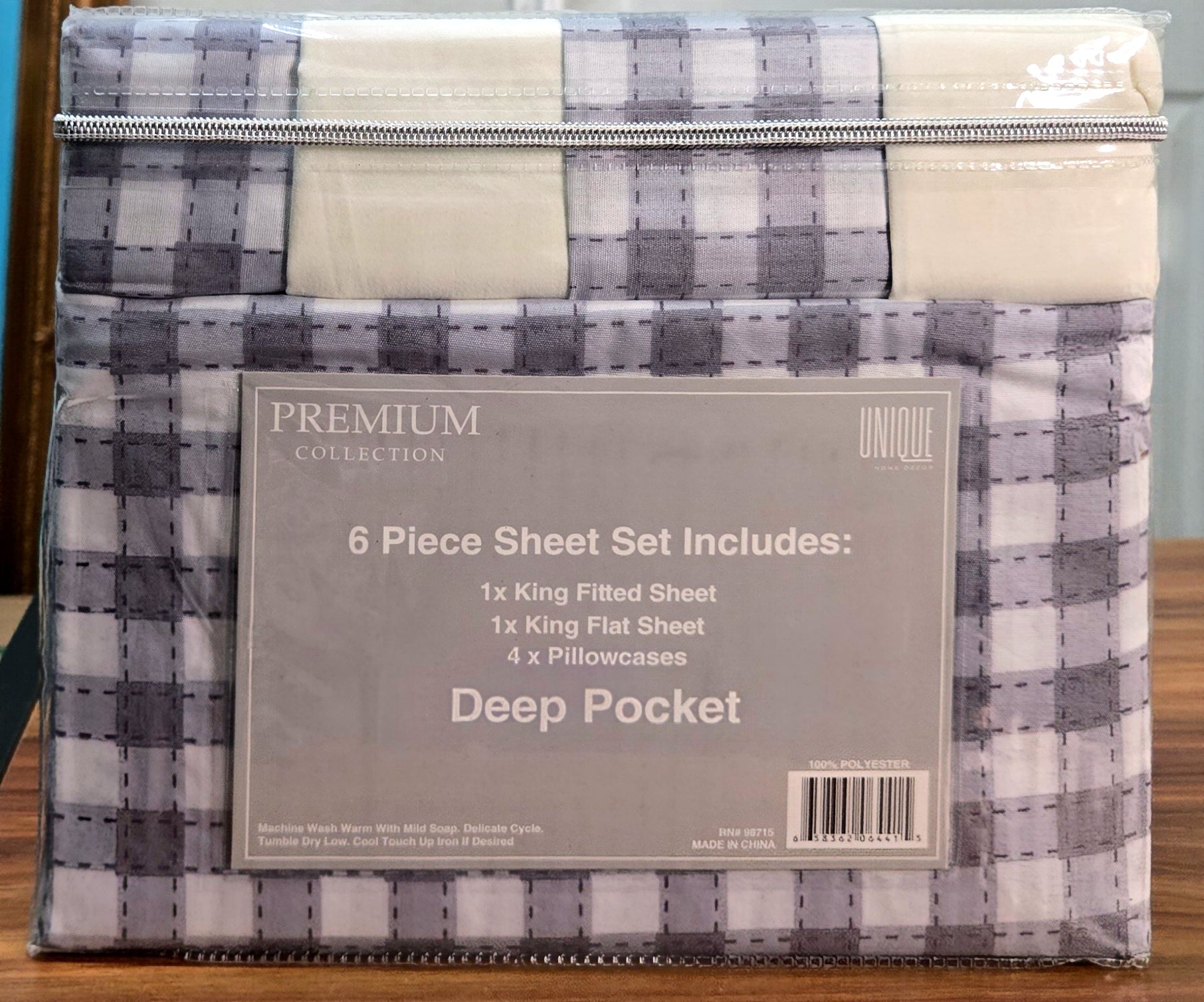 Luxury 6 Piece King Size Sheet Set 1