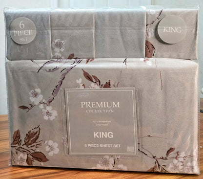 Luxury 6 Piece King Size Sheet Set 3
