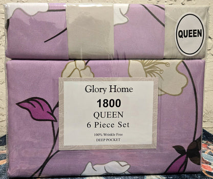 Queen Size 6 Pieces Set 1Heartof5