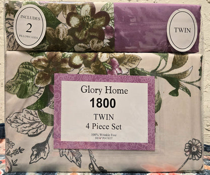 Twin Size 4 Pieces Set 1Heartof5