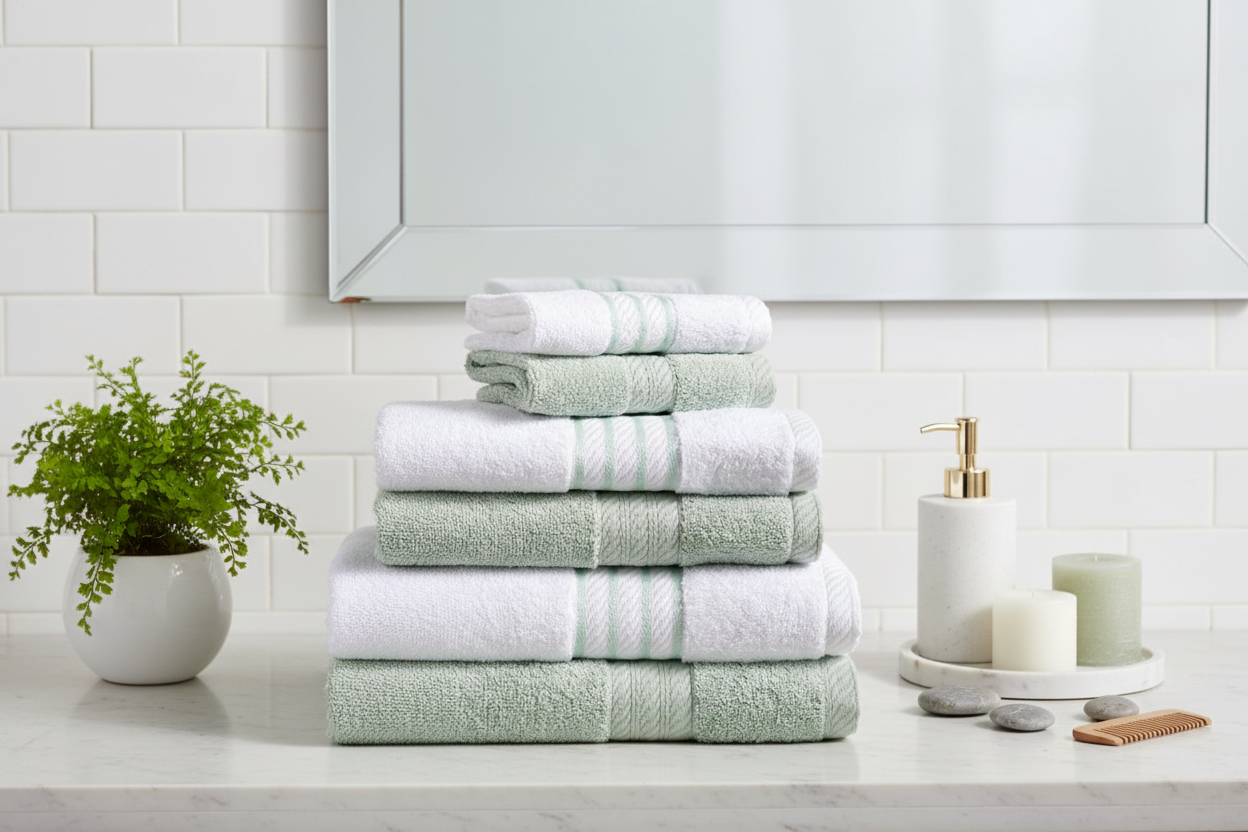 Modern Threads 6 Piece Towel Set 1Heartof5