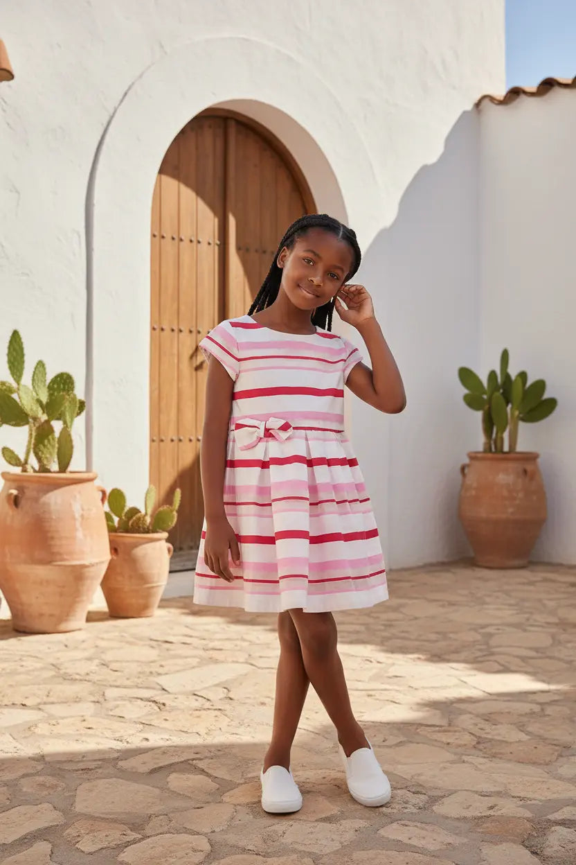 Short sleeves kids dress 1Heartof5