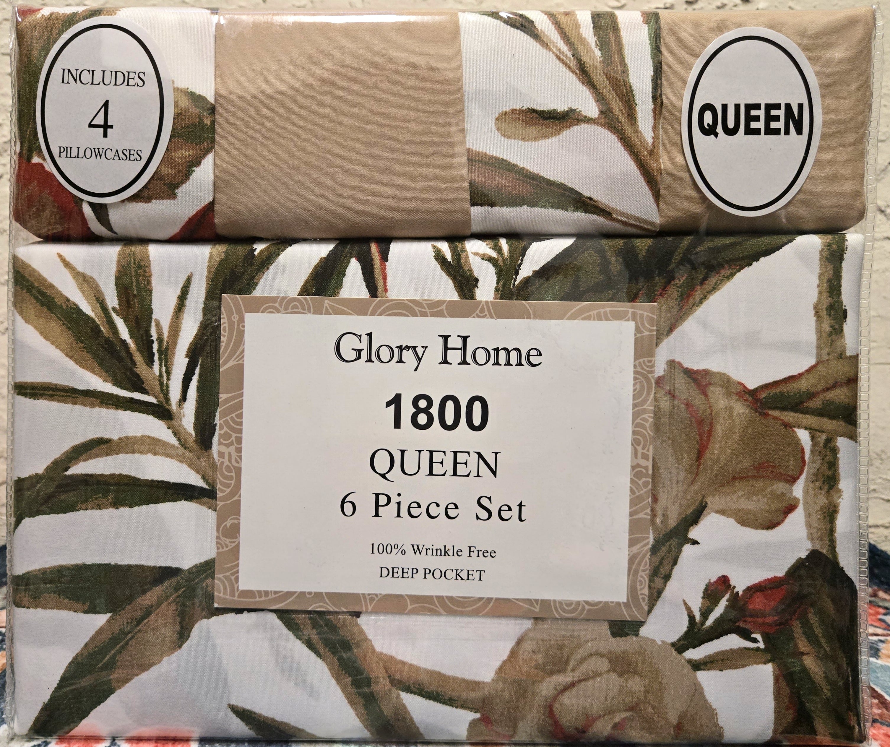 Queen Size 6 Pieces Set 1Heartof5